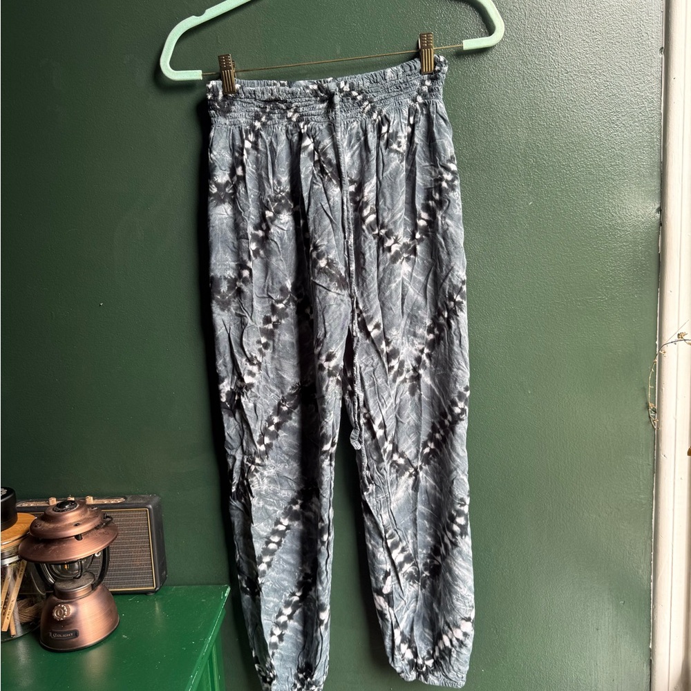 Tie-Dye Black and blue Women's Pants